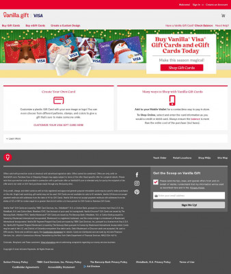 Create New Customer Account - Vanilla Gift Card Create New Customer Account - Vanilla Gift Card