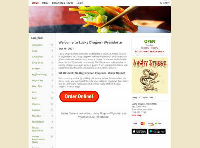 Lucky Dragon - Wyandotte in MI | Login | Chinese takeout Lucky Dragon - Wyandotte in MI | Login | Chinese takeout