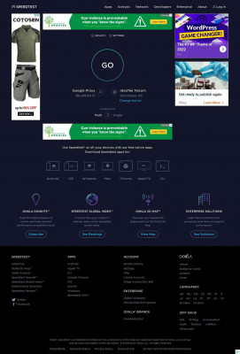 Speedtest d'Ookla – le test de vitesse de connexion global Speedtest d'Ookla – le test de vitesse de connexion global