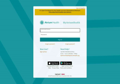 Login page - MyAtriumHealth Login page - MyAtriumHealth