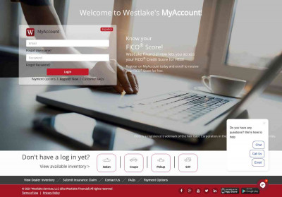 MyAccount - Home Page - Westlake Financial MyAccount - Home Page - Westlake Financial