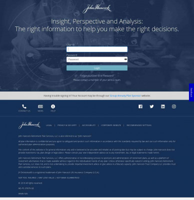 Plan Sponsor Website: Login Plan Sponsor Website: Login