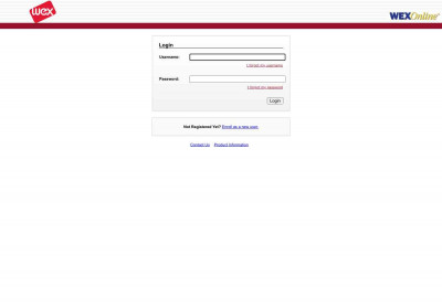WEXOnline Client Login WEXOnline Client Login