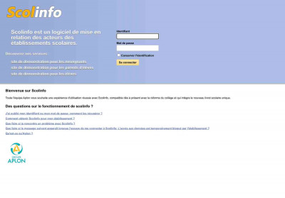 Scolinfo - Accueil Scolinfo - Accueil