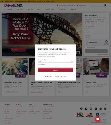DriveEzMD.com: Maryland E-ZPass and Pay-By-Plate Home DriveEzMD.com: Maryland E-ZPass and Pay-By-Plate Home
