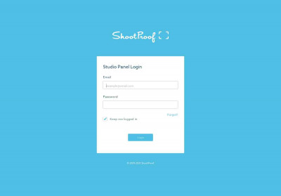 ShootProof: Studio Panel Log In ShootProof: Studio Panel Log In