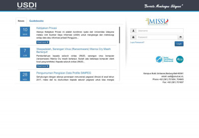IMISSU Single Sign On of Udayana University IMISSU Single Sign On of Udayana University