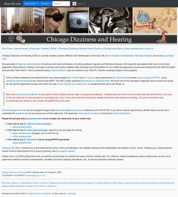 Portal for CDH - Chicago Dizziness and Hearing Portal for CDH - Chicago Dizziness and Hearing
