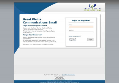 MagicMail Server: Login Page MagicMail Server: Login Page