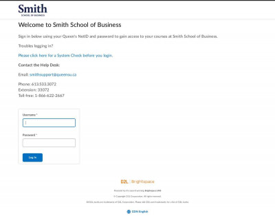 Learning Environment: Login Learning Environment: Login