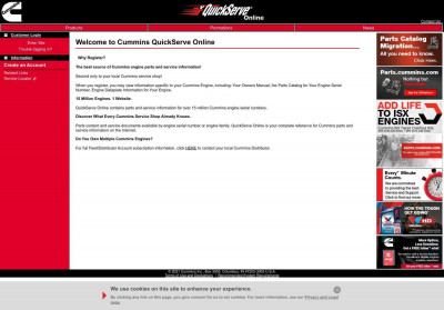 Cummins QuickServe Online Cummins QuickServe Online