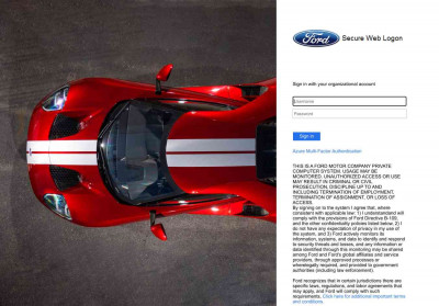 Secure Web Logon - Ford Secure Web Logon - Ford