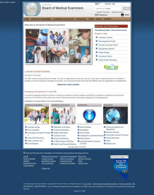 Medical Examiners Board - State of Nevada Medical Examiners Board - State of Nevada