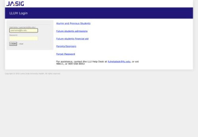 Login Page - myLLU - Loma Linda University Login Page - myLLU - Loma Linda University