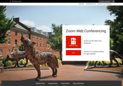 NCSU Zoom dashboard NCSU Zoom dashboard