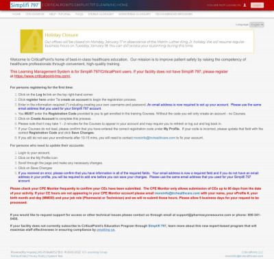 CriticalPoint's Simplifi 797 eLearning home - Home CriticalPoint's Simplifi 797 eLearning home - Home