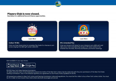 New York Lottery Players Club New York Lottery Players Club