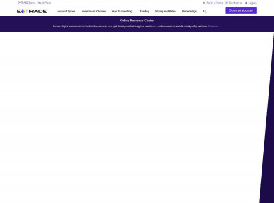 Log On to E*TRADE Log On to E*TRADE