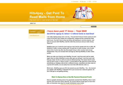 Hits4pay - Get Paid To Read Mails from Home Hits4pay - Get Paid To Read Mails from Home