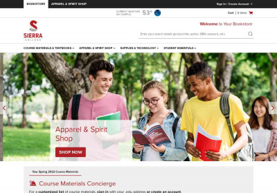 Find Course Materials | Sierra College Official Bookstore Find Course Materials | Sierra College Official Bookstore