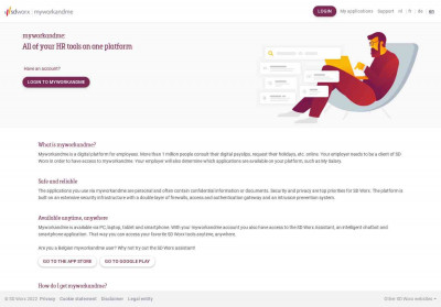 myworkandme: login - SD Worx myworkandme: login - SD Worx