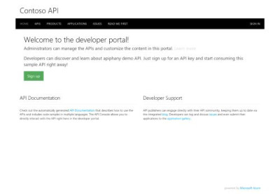 Sign up - Contoso API Sign up - Contoso API