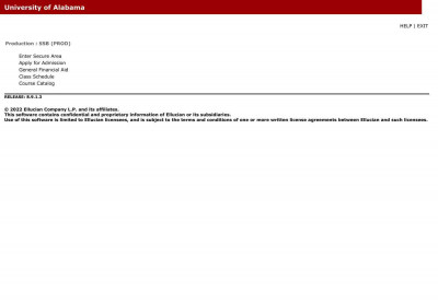 User Login - University of Alabama User Login - University of Alabama