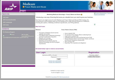AHIP Medicare + Fraud, Waste & Abuse Training: Login to the ... AHIP Medicare + Fraud, Waste & Abuse Training: Login to the ...