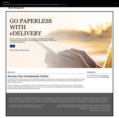 Comerica Securities - Welcome Comerica Securities - Welcome