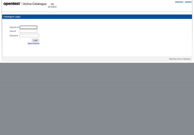 OpenText Active Catalogue OpenText Active Catalogue