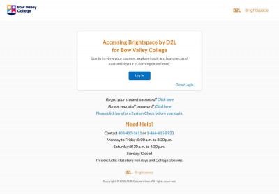 D2L Login Page D2L Login Page