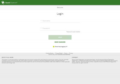 Login - Quest Diagnostics Authentication Service Login - Quest Diagnostics Authentication Service