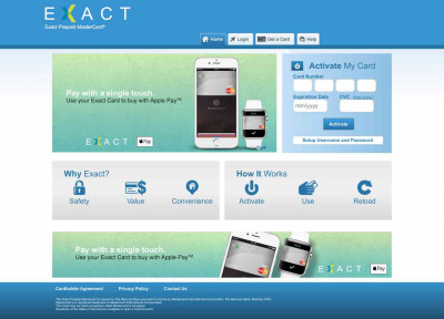 Login - Exact Prepaid Mastercard Login - Exact Prepaid Mastercard