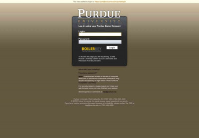 Purdue Web Authentication Purdue Web Authentication