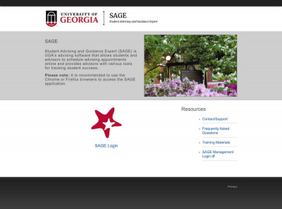 SAGE - University of Georgia SAGE - University of Georgia
