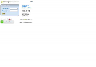 Ancestry Library Edition - ProQuest Ancestry Library Edition - ProQuest