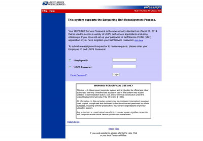 USPS eREASSIGN USPS eREASSIGN