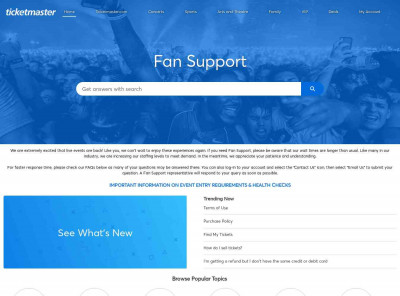 NFL Tickets - Ticketmaster Fan Support NFL Tickets - Ticketmaster Fan Support