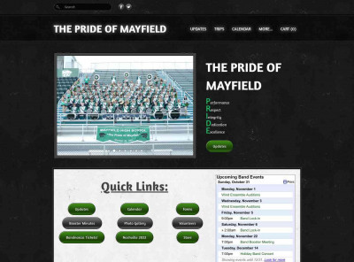 Mayfield High School Bands - THE PRIDE OF MAYFIELD Mayfield High School Bands - THE PRIDE OF MAYFIELD