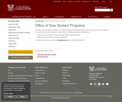 Charleston Bridge Program Contacts Charleston Bridge Program Contacts