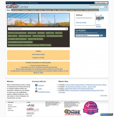 Maine CareerCenters Maine CareerCenters