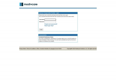 Transportation Provider - Login - LogistiCare Transportation Provider - Login - LogistiCare
