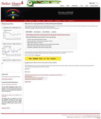 My account - Make P2P and B2B payment with Perfect Money My account - Make P2P and B2B payment with Perfect Money