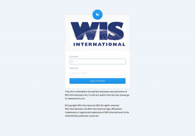 WIS Intranet: Login - WIS International WIS Intranet: Login - WIS International