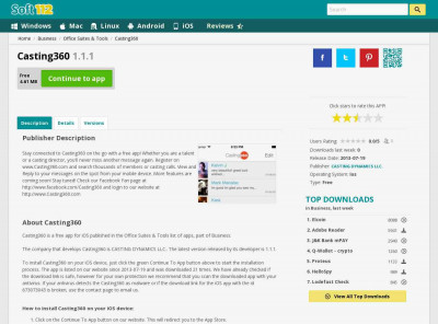 Casting360 1.1.1 Free Download - soft112.com Casting360 1.1.1 Free Download - soft112.com