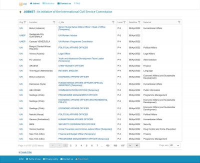 Jobnet - International Civil Service Commission Jobnet - International Civil Service Commission