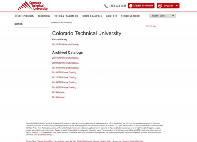 University Withdrawal - Colorado Tech Course Catalog - CTU ... University Withdrawal - Colorado Tech Course Catalog - CTU ...