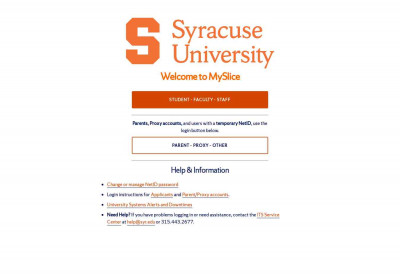 MySlice - Syracuse University MySlice - Syracuse University
