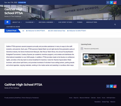 Thomas Morrill - Gaither High School PTSA Thomas Morrill - Gaither High School PTSA