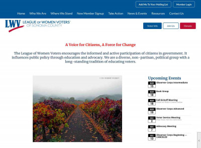 Home - League of Women Voters of Sonoma County, CA Home - League of Women Voters of Sonoma County, CA
